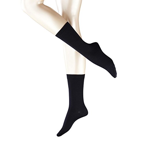 FALKE Damen Socken Softmerino, Merinowolle/Baumwollmischung, 1 Paar, Blau (Dark Navy 6379), Größe: 37-38