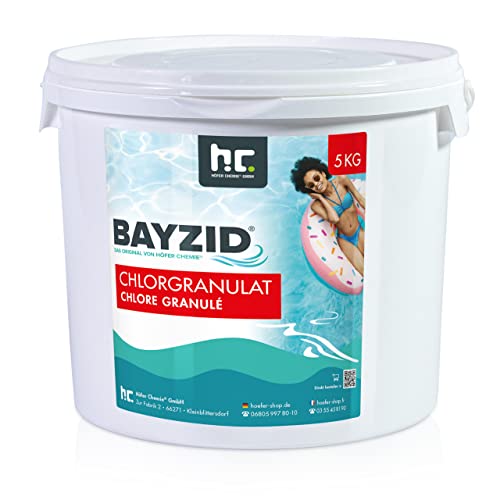 Höfer Chemie 2 x 5 kg (10 kg) Chlor Granulat BAYZID ® wirkt schnell und zuverlässig für Pool und Schwimmbad