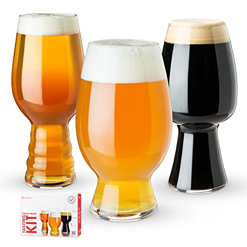 Spiegelau & Nachtmann, 3-teiliges Kraftbier-Glas-Set, Tasting-Kit, Kristallglas, 540/ 600/ 750 ml, 4991693, Craft Beer Glasses