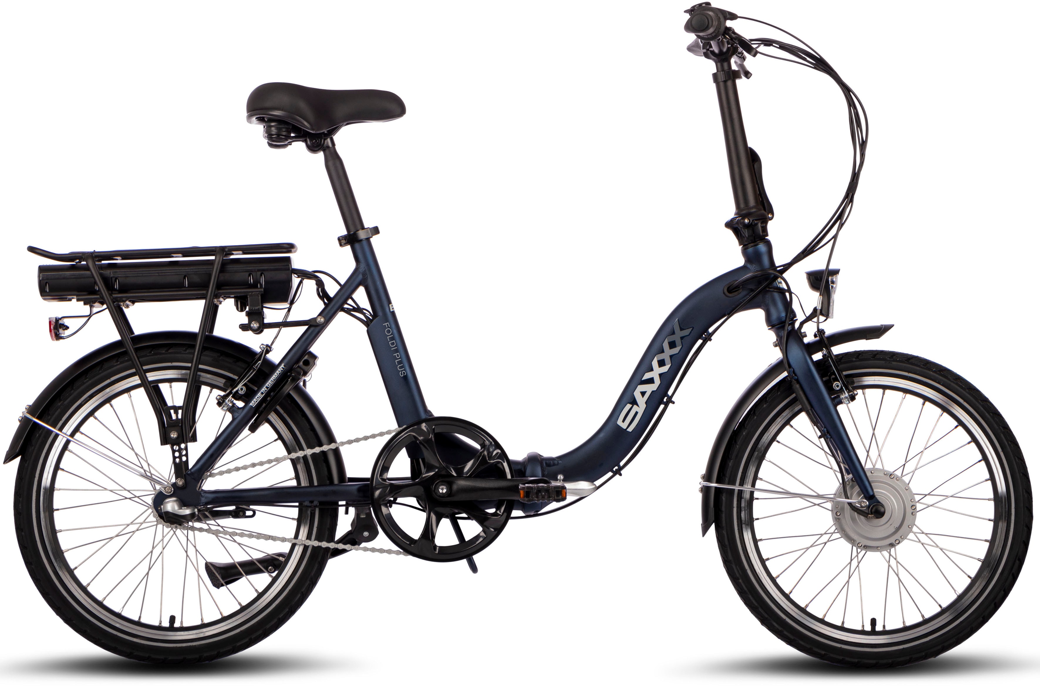 SAXXX E-Bike "SAXXX Foldi Plus", 3 Gang, Frontmotor 250 W