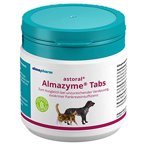 almapharm astoral Almazyme Tabs - Ergänzungsfuttermittel für Hunde und Katzen 125 Tabs