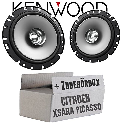 Lautsprecher Boxen Kenwood KFC-S1756-16,5cm Koax Auto Einbauzubehör - Einbauset für Citroen Xsara Picasso - justSOUND