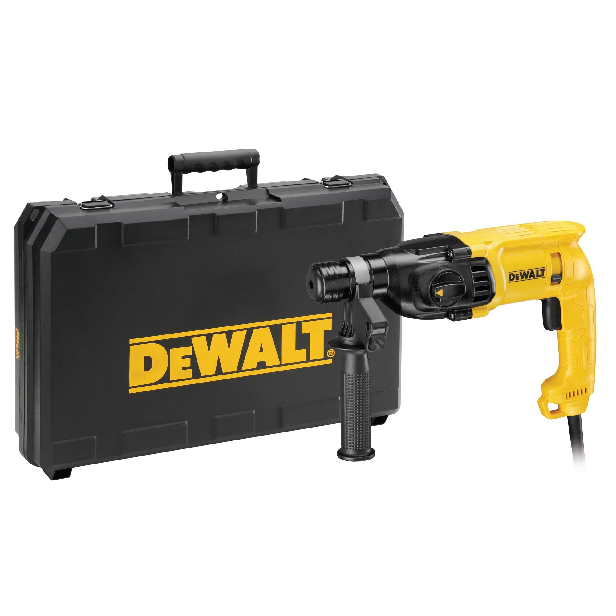 DEWALT D25033K-QS D25033K SDS Plus Kombihammer 22 mm, 710 W, 230 V, schwarz, gelb