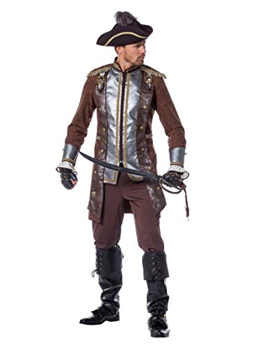 Piraten Kapitän William Herren Kostüm Premium für Fasching 56
