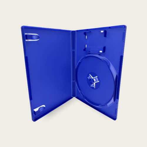 Dragon Trading® 10 x Playstation PS2 Game Cases â€“ Blau -Spielhülle mit Kartenhalter
