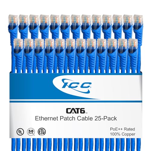 ICC icpcsd10bl 3 m CAT6 blau – Netzwerkkabel (3 m, Cat6, RJ-45, RJ-45, blau)