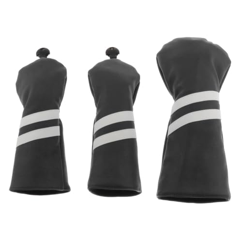 3 Stück Golfschlägerhaube Professinal Golf-Putter-Kopfschutz for Eisenschläger, leicht, langlebig, tragbar, passend for alle Eisenschläger (Color : Black)
