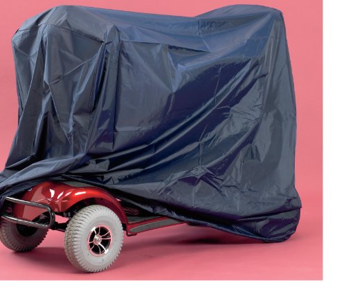 Homecraft Deluxe Scooter Cover, 68 x 145 x 140 cm, Blue Heavy-Duty PVC, Elasticated Base, Scooter Storage Cover, Protects Against Weather and Dust, Waterproof (Eligible for VAT Relief in the UK)