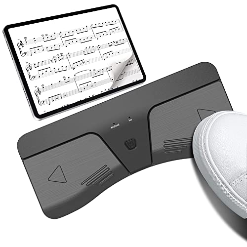 Djioyer Bluetooth Page Turner Pedal, Guitar Page Turner,Smart Wireless Bluetooth Page Turner Sheet Music Reading Controller, Universal for Multiple Instruments