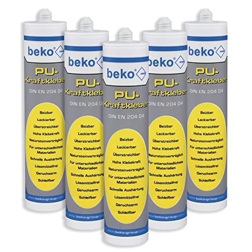 Beko PU-Kraftkleber 310 ml beige 5 Stk