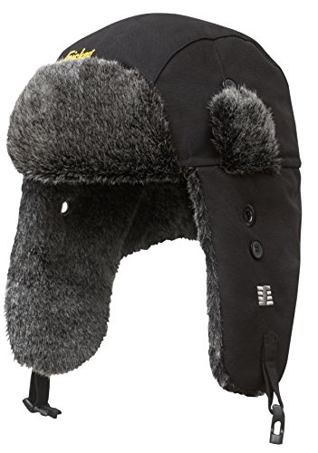 Snickers Workwear 9007 RuffWork Trapper Mütze mit Ohrenklappen, schwarz, L/XL
