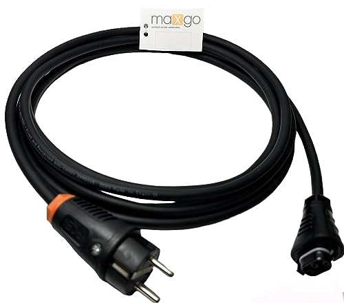 Solar Kabel AC- Stromkabel Verlängerungskabel H07RN-F 3G1,5mm² HMS-Feldstecker auf Schuko-Stecker Für Hoymiles Mikro-Wechselrichter 3-30m, Größe:5m