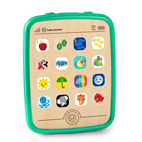 Baby Einstein Hape Magic Touch Tablet Musikspielzeug aus Holz mit über 150 Melodien und 3 Sprachen(Englisch, Französisch und Spanisch), ab 6 Monaten