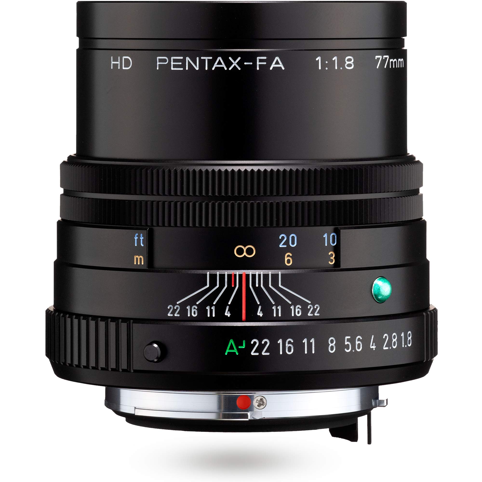 Pentax PENTAX-FA 77mmF1.9 Limited Schwarz Leichte Telebrennweite, z.B. für Porträtaufnahmen mit leistungsstarker HD-Vergütung, für das PENTAX K-System mit 35 mm Vollformat Sensor, 27880