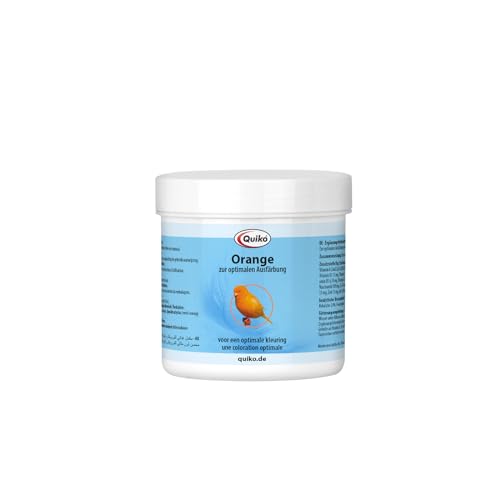 Quiko Orange 100g - Ergänzungsfutter für Norwich & Yorkshire Kanarien - Zur optimalen Orangefärbung & Farbintensivierung des Gefieders