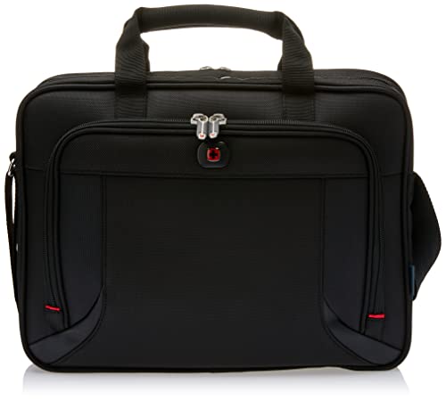 Wenger 600649 PROSPECTUS 16" Laptop Aktentasche, gepolsterte Laptopfach mit iPad/Tablet / eReader Tasche in schwarz {15 Liter}