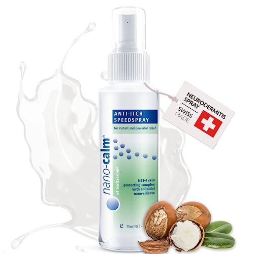 Medskina nano-calm ANTI-ITCH SPEEDSPRAY 75 ml, Anti-Juckreiz Spray, schnelle Hilfe bei Hautreizungen und Schuppenflechte, intensive Hautpflege und Sofortwirkung bei Juckreiz