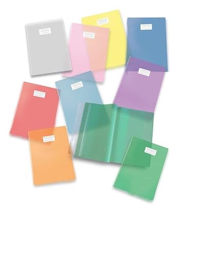 Packung mit 25 Maxi-Notizbüchern, bunt, transparent, f.to A4 - Orange