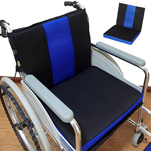 DYHQQ Rollstuhlkissen Anti-Dekubitus-Rückenkissen, für Hämorrhoiden, Schwangerschaft, Druckgeschwüre, Rollstuhl, längeres Sitzen, tägliche Verwendung Kissen