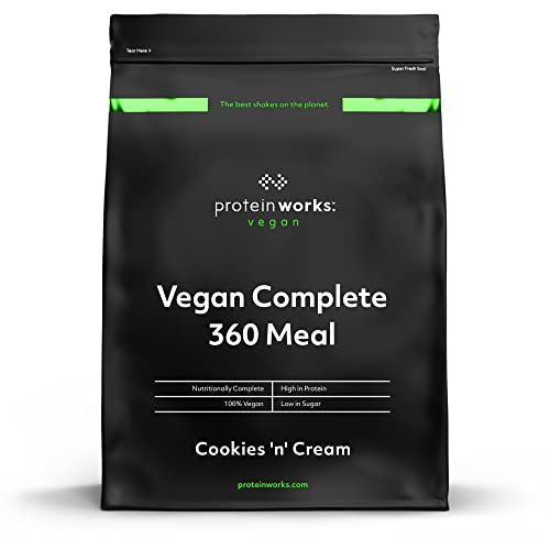 Complete 360 Meal | Nährstoffreich und ausgewogen | 100% Vegan | Schnelle & erschwingliche Mahlzeit | THE PROTEIN WORKS | Cookies 'n' Cream | 1kg