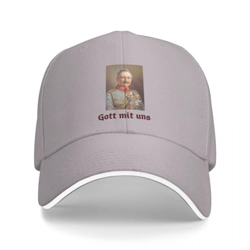 BEABAG Basecap Porträt von Kaiser Wilhelm II.: Gott mit Uns Cap Baseballmütze Snapback-Mütze Luxusmütze Damen Mützen Herren