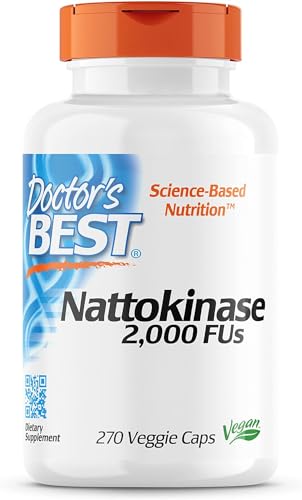 DoctorBest - Nattokinase - 2.000 FU - 270 vegane Kapseln - Laborgeprüft - Glutenfrei - Vegetarisch