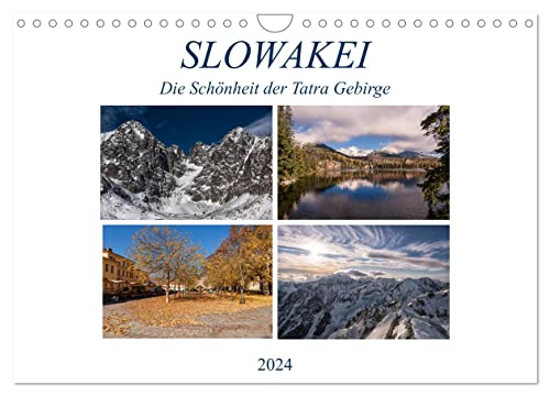 Slowakei - Die Schönheit der Tatra Gebirge (Wandkalender 2024 DIN A4 quer), CALVENDO Monatskalender