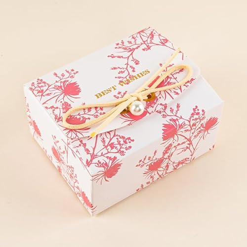 25/50 Stück Hochzeit Papier Geschenkboxen Geburtstag Baby Shower Party für Nougat Kekse Schokoladenbevorzugung Verpackung Dekoration