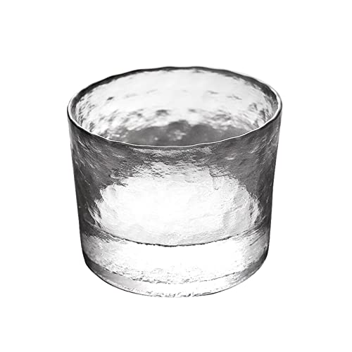 UHVUJDUI Eiskübel Home Glas-Eiskübel, runder transparenter Glas-Bier-Champagner-Eiskübel. Dieses schöne Stück ist ideal für die Unterhaltung und den täglichen Gebrauch. Eiskübel für die Bar