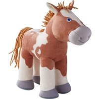 HABA 305465 - Fohlen Luna, Kuscheltier-Pferd und Puppenzubehör für HABA Stoffpuppen, 25 cm, Spielzeug ab 18 Monaten