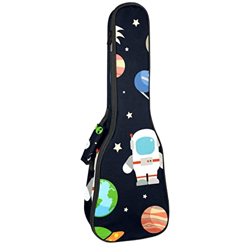 Ukulele Koffer Planet Weltraum Ukulele Tasche 21 Zoll Wasserdicht Oxford Gig Bag Mit Tasche Für Jungen Mädchen