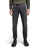 G-STAR RAW Herren 3301 Slim Jeans, Grau (worn in black onyx restored 51001-B479-D108), 29W / 32L