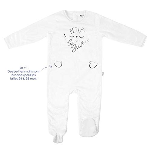 Pyjama Baby Extra Weich zweilagig schwarz kleine Star - Größe - 18 Monate (86 cm)