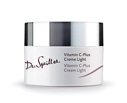 Dr. Spiller - Vitamin C-Plus Creme Light | Intensiv glättende Wirkung | Für ausgepowerte Haut | Mit feuchtigkeitsbindender Hyaluronsäure | Tagespflege | 4 Tiegel je 50 ml = 200 ml