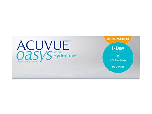 Acuvue Oasys 1-Day for Astigmatism Tageslinsen weich, 30 Stück / BC 8.5 mm / DIA 14.3 / CYL -0.75 / Achse 180 / -5 Dioptrien