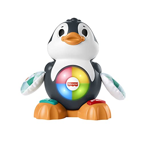 Fisher-Price HCJ59 - BlinkiLinkis Pinguin, Musikspielzeug für Babys und Kleinkinder, interaktives Lernspielzeug, ab 9 Monaten