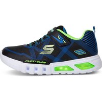 Skechers Jungen Flex-Glow-90542L Sneaker, Schwarz (Black Blue Lime Bblm), 36 EU