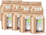 C&T Bio Espresso Crema | Cafe 6 x 500 g gemahlen Gastro-Sparpack im Kraftpapierbeutel Kaffee für Siebträger, Vollautomaten, Espressokocher