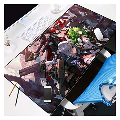 IGIRC Mauspad Girls Frontline 800X300mm Mauspad, Speed Gaming Mousepad, Erweitertes XXL großes Mousemat mit 2mm starker Basis, für Notebooks, PC, Q