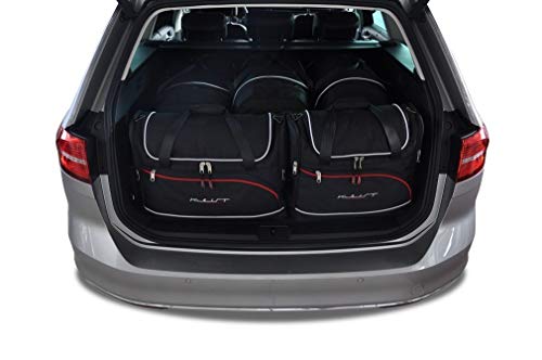 KJUST Dedizierte Reisetaschen 5 STK kompatibel mit VW Passat Variant B8 2014 -