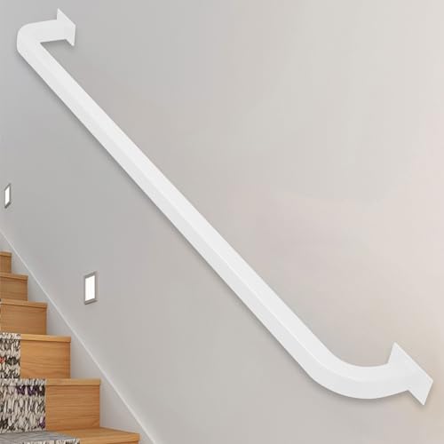 Industrielle Treppenhandläufe zur Wandmontage, 1–20 Fuß, Handläufe für Innentreppen, schmiedeeiserner Handlauf mit Metallhalterungen, Sicherheitsgriff für Treppengeländer im Freien (Size : 420cm)