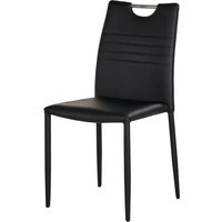 Stuhl - schwarz - 43 cm - 91 cm - 51 cm - Stühle > Esszimmerstühle - Möbel Kraft