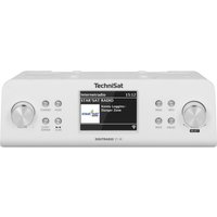 TechniSat DIGITRADIO 21 IR - Unterbaufähiges DAB+/UKW/Internet-Küchenradio (Bluetooth, 2 W Mono-Lautsprecher, 2,8" Farbdisplay, Uhr mit Wecker) weiß