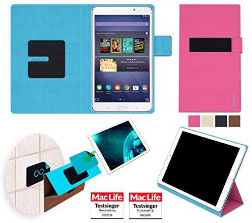 reboon booncover Tablet Hülle | u.a. für Google Nexus 7, HP Slate 7 | pink Gr. S2 | Tablet Tasche, Standfunktion, Kfz Tablet Halterung & mehr