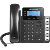 Grandstream SIP GXP-1630 Entry High-End Schnurgebundenes Telefon, VoIP PoE LC-Display Schwarz