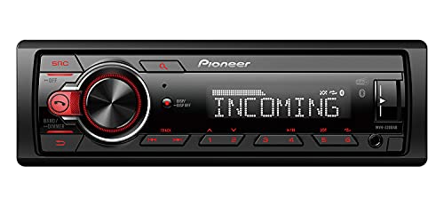 Pioneer MVH-330DAB 1-DIN Autoradio-Set passend für LKW/Truck/Bus/24 Volt/24V - Mediadox