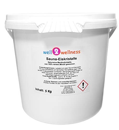 Sauna - Eiskristalle/Menthol - Kristalle 5,0 kg - aus 100% reinem Minzöl