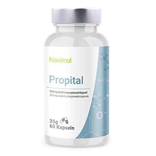Propital 60 Kapseln - Monatspackung | 500mg pro Kapsel reine Propionsäure | Natriumpropionat | Aus deutscher Produktion