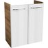 FACKELMANN Waschbeckenunterschrank »Milano«, B x H x T: 52 x 61 x 27,5 cm Anschlagrichtung: links/rechts - weiss