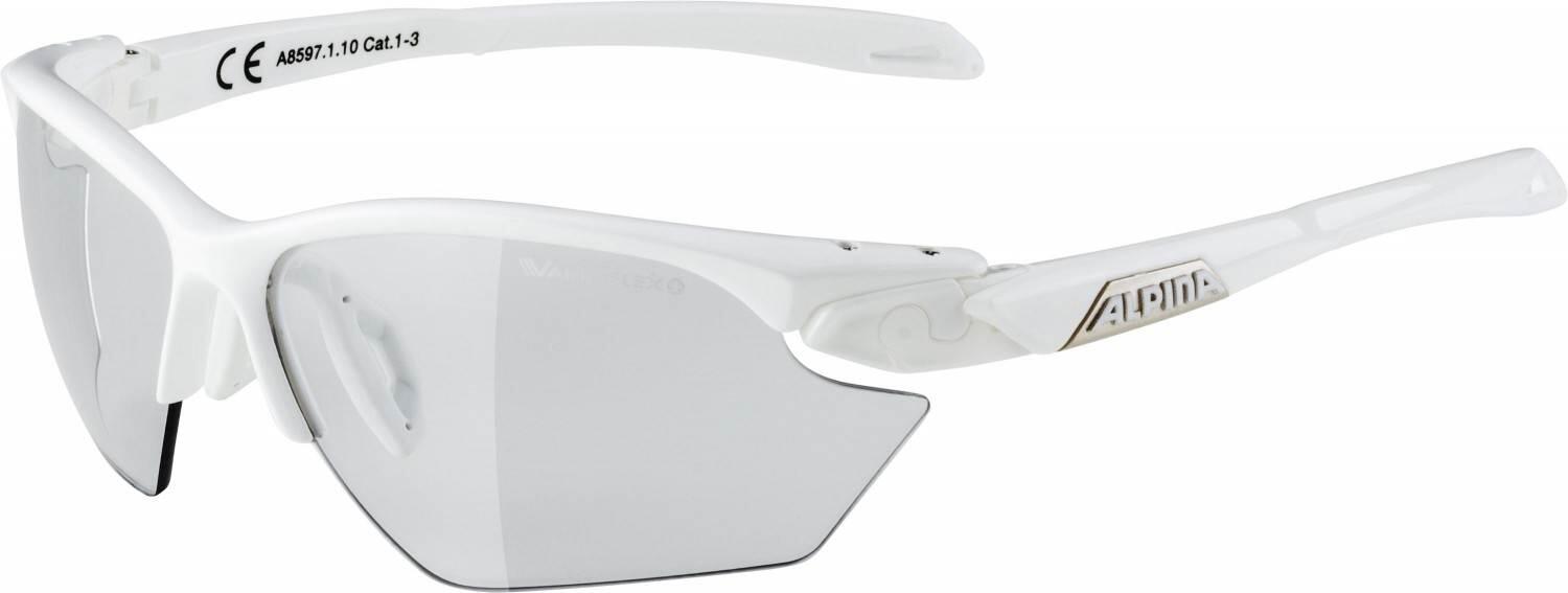 Alpina Twist Five Hr small Vl+ Sportbrille (Farbe: 110 white, Scheibe: Varioflex, black (s1-3))